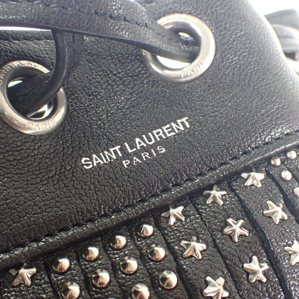 ABランク】SAINT LAURENT サンローラン スタッズ エマニュエル