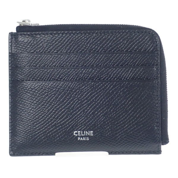 【ABランク】CELINE セリーヌ マルチファンクションカードホルダー カードケース 10B763BG1.38NO レザー ブラック クロコダイル柄 型押し【ISEYA】