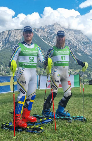 Calle Söderlund och Edvard Nord Ski Team Sweden Grasski