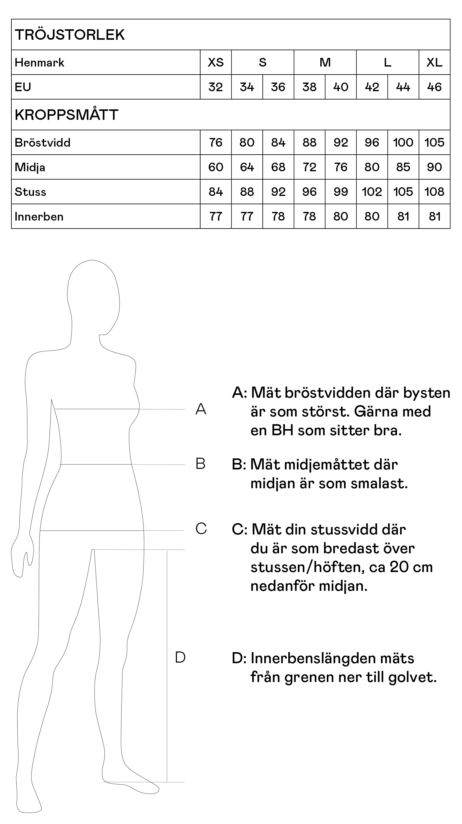 Storleksguide