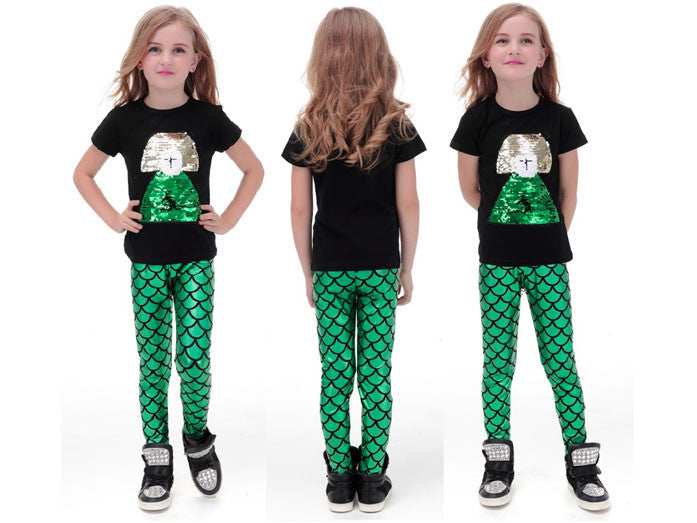 mermaid leggings child uk