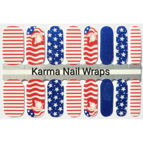 Image of Strength and Freedom Nail Wraps