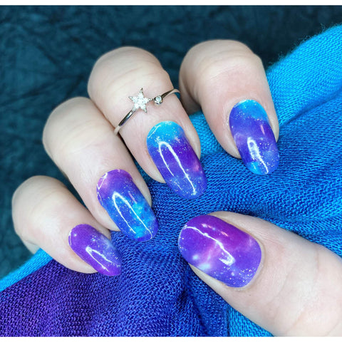 Image of Galaxy and Beyond Luxury Nail Wraps