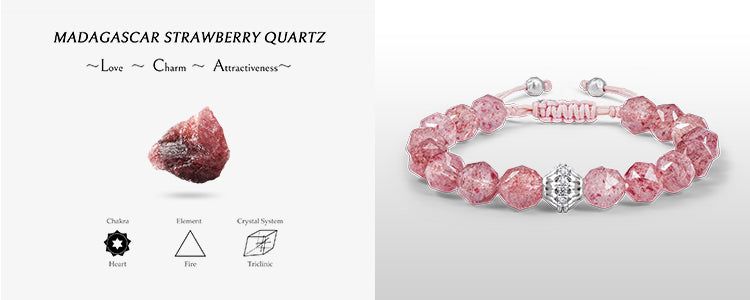 Strawberry Quartz Meditation Bracelet