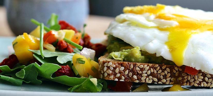 eggs avocado wholegrain toast