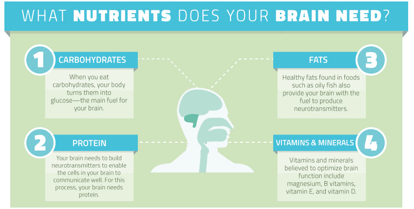 nutrients your brain needs infographic