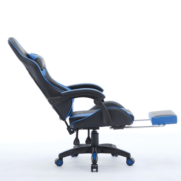 Oartex Model LD034 PVC Gaming Chair Black & Blue - Image 4