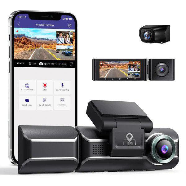 M550 3 Channel 4K+1080P+1080P Dash Cam with WiFi & GPS, Future Store