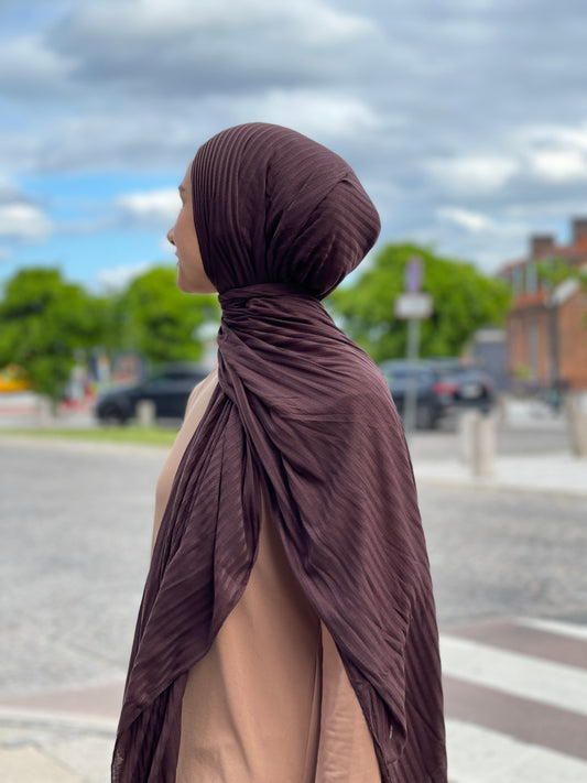 Ribbed Jersey Hijab - R06