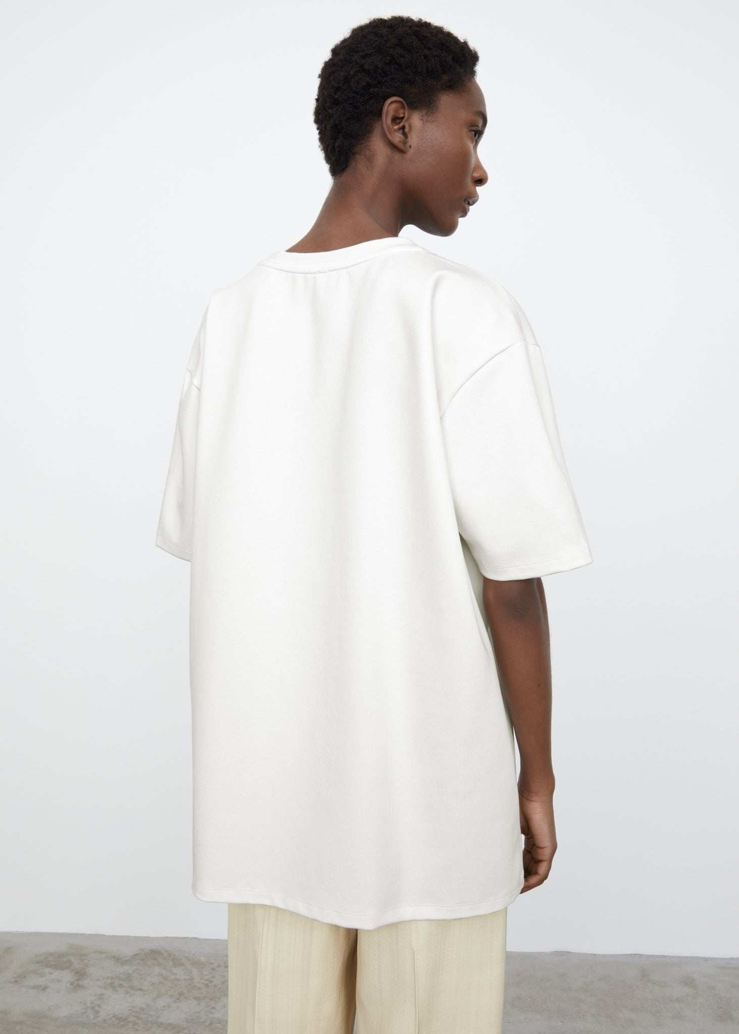 Heavy oversized tee white – Totême