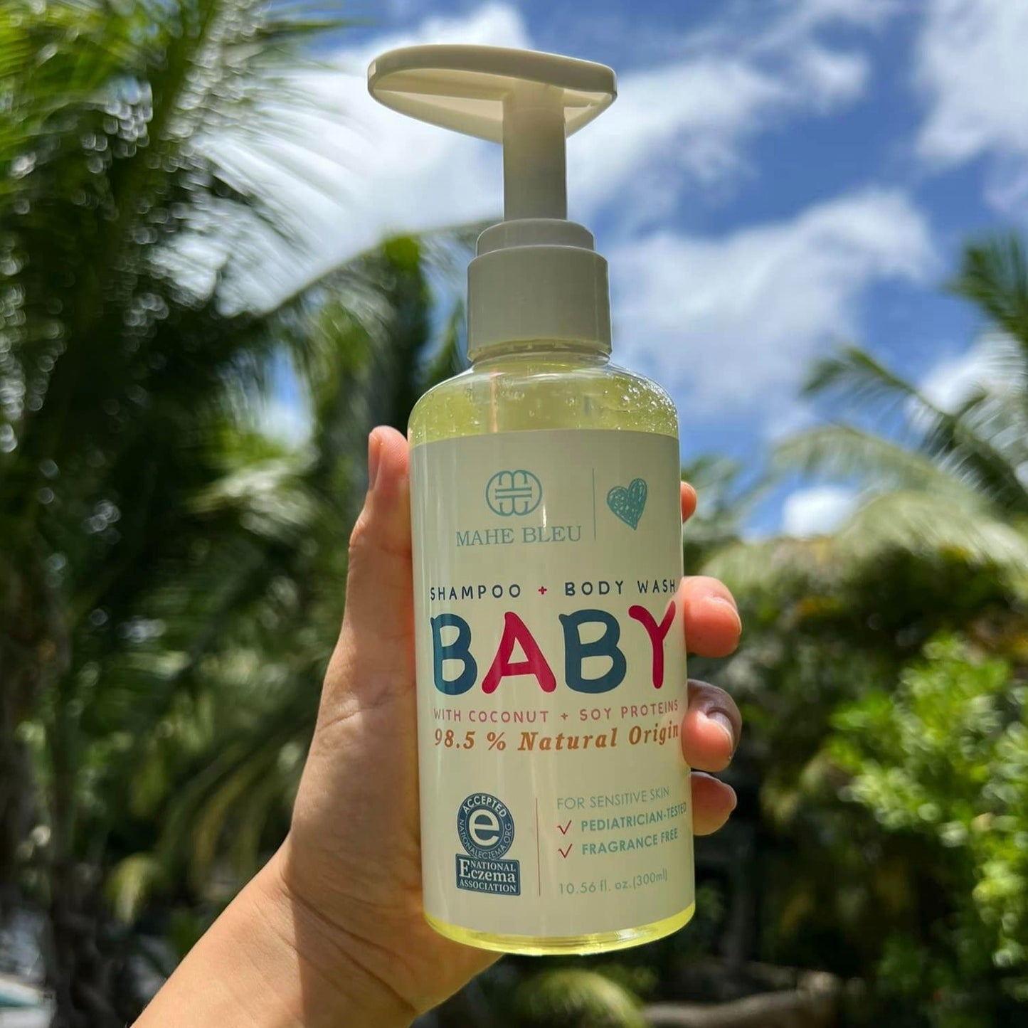 Baby Shampoo & Body Wash - 98.5% Natural Origin - Sensitive Skin