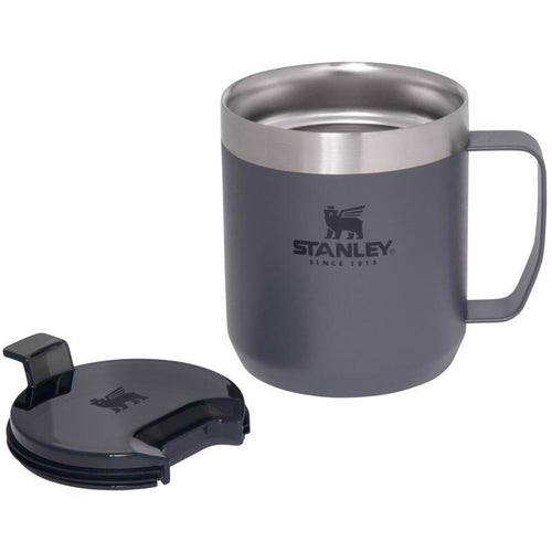 Stanley Classic 12 oz Hammertone Silver BPA Free Insulated Mug