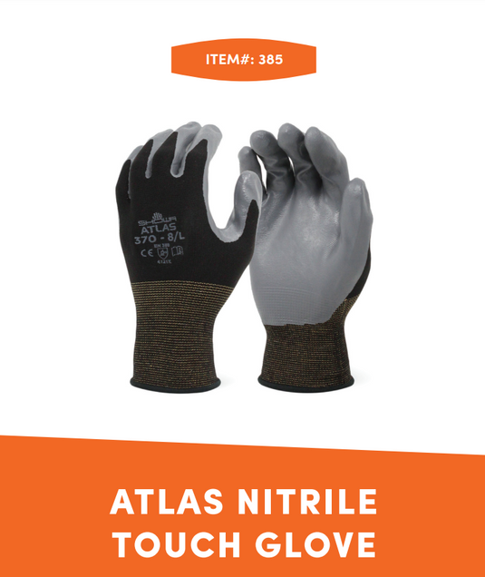 Atlas Nitrile Tough Work Gloves - Medium