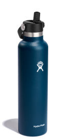 Hydro Flask 24oz Wide Mouth Flex Straw Cap Indigo