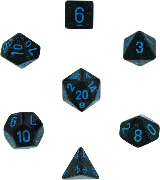 Chessex Dice d6 Sets: Gemini Blue & Red with Gold - 16mm Six Sided