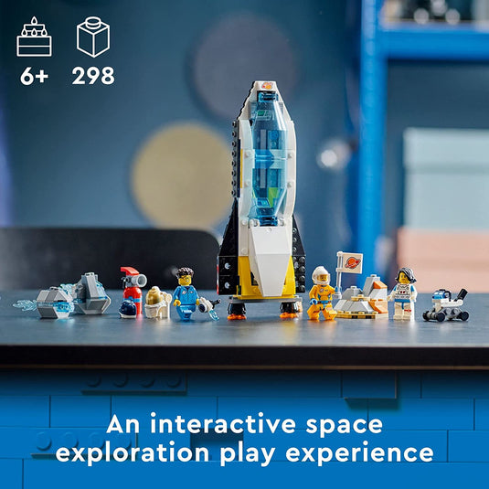 City Space Lunar Research Base 60350 Building Toy Set for Kids