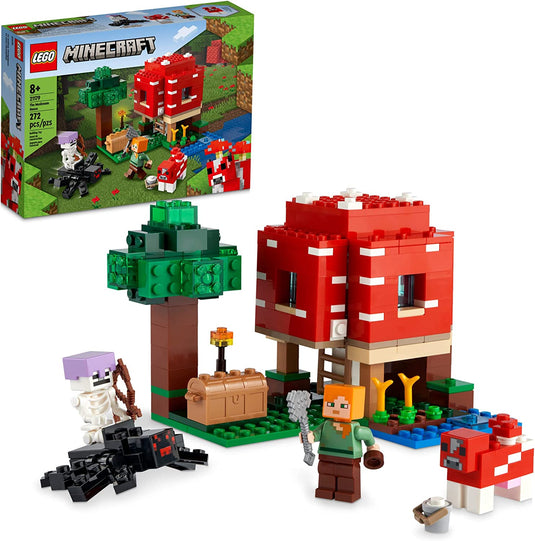 LEGO Minecraft The Red Barn 21187 Building Toy Set for Kids, Girls