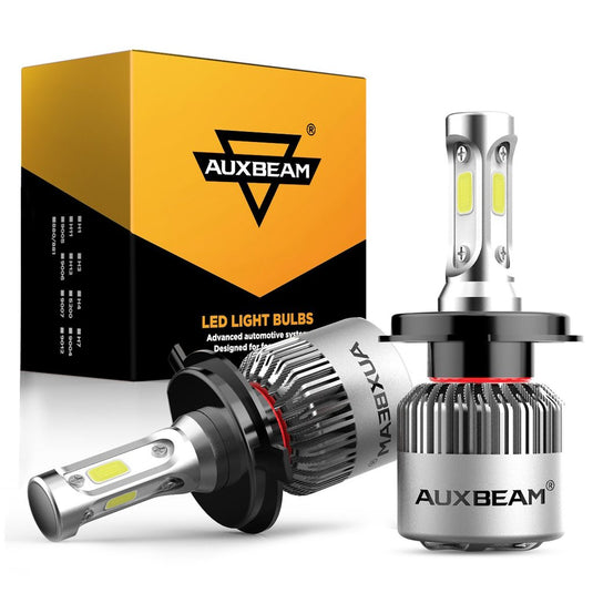 AUXBEAM LED Head Light Bulbs 9004/HB1 S2-Series COB 270°/360° Beam