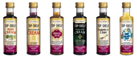 Top Shelf Creme Liqueurs