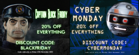 Black Friday and Cyber Monday deals at the official Gerry Anderson store