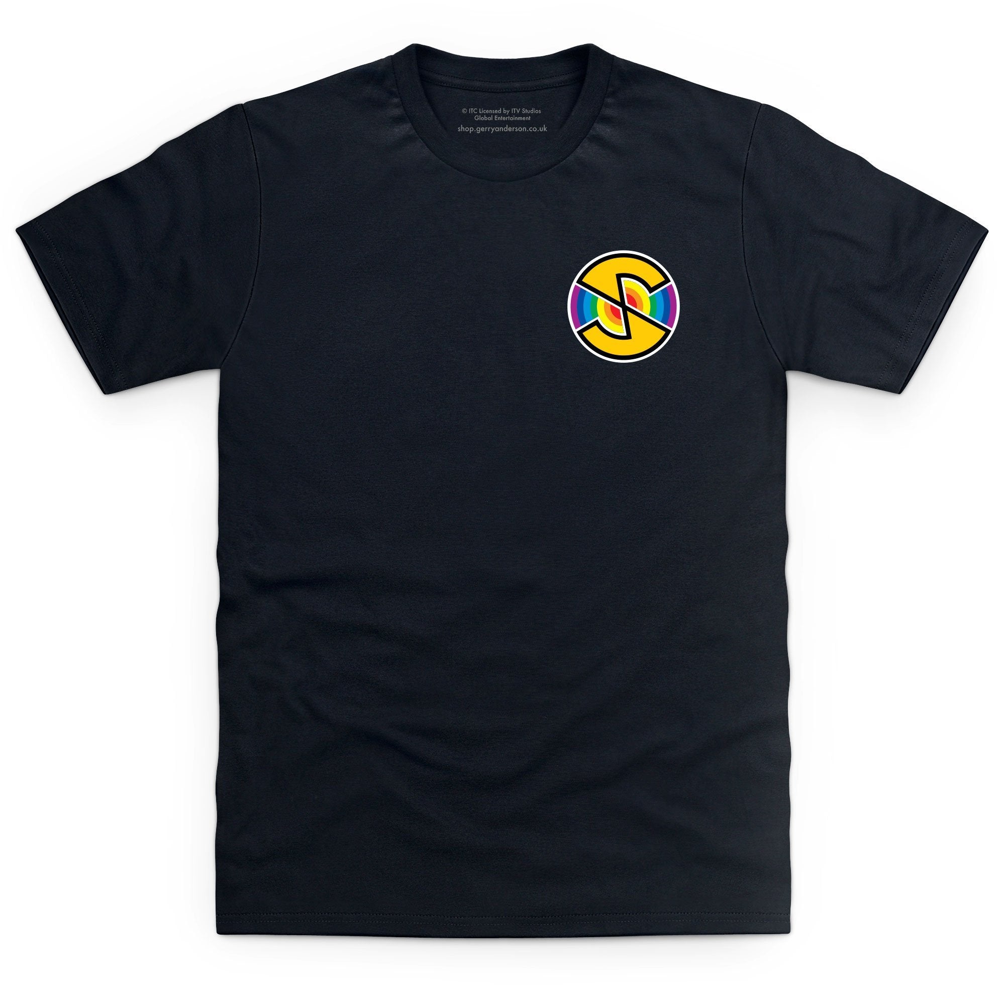 Captain Scarlet Spectrum Roundel Small Logo Men's T-Shirt [Official