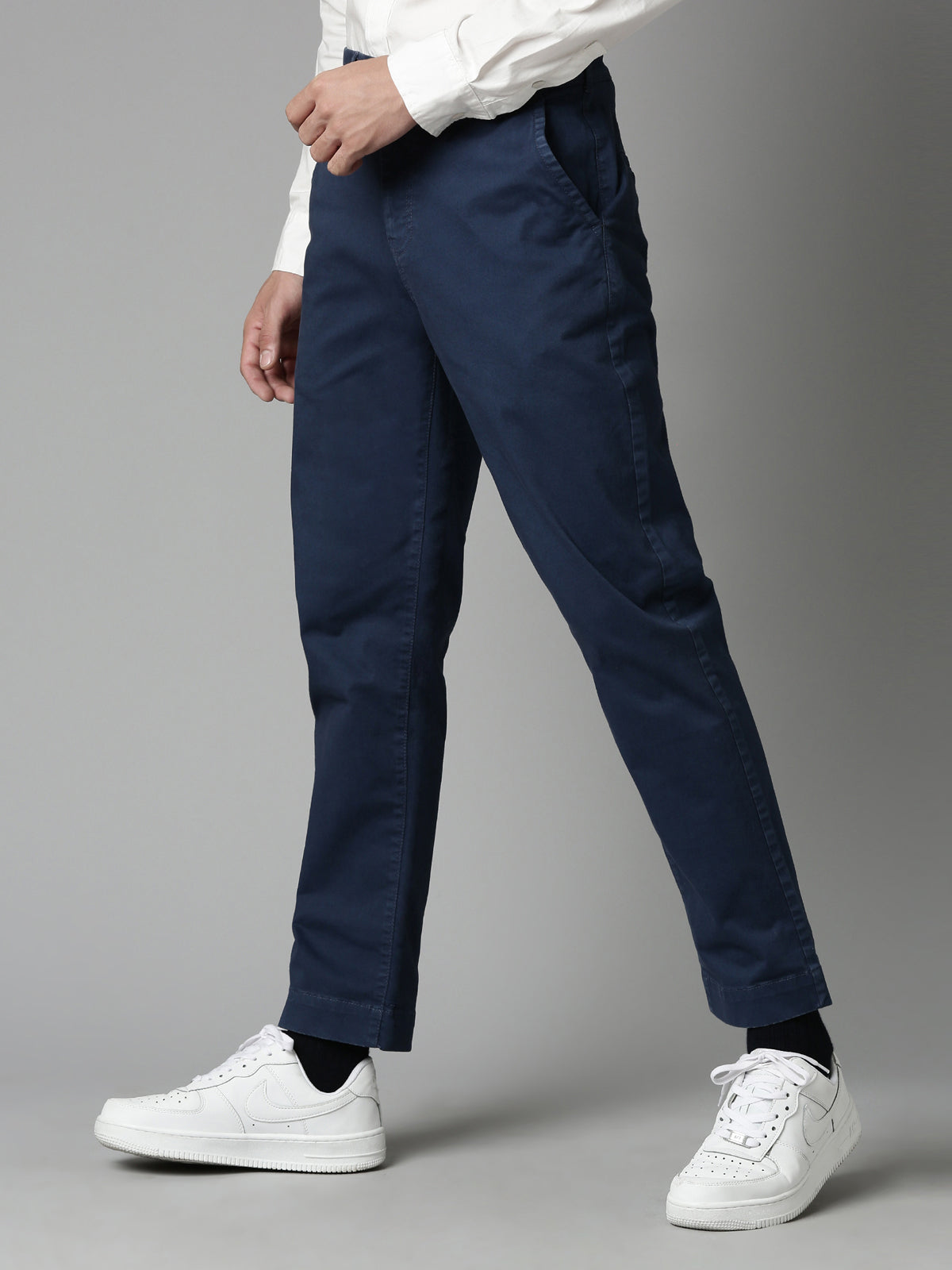 Buy Men Navy Blue Chinos Pant Online  Merchant Marine