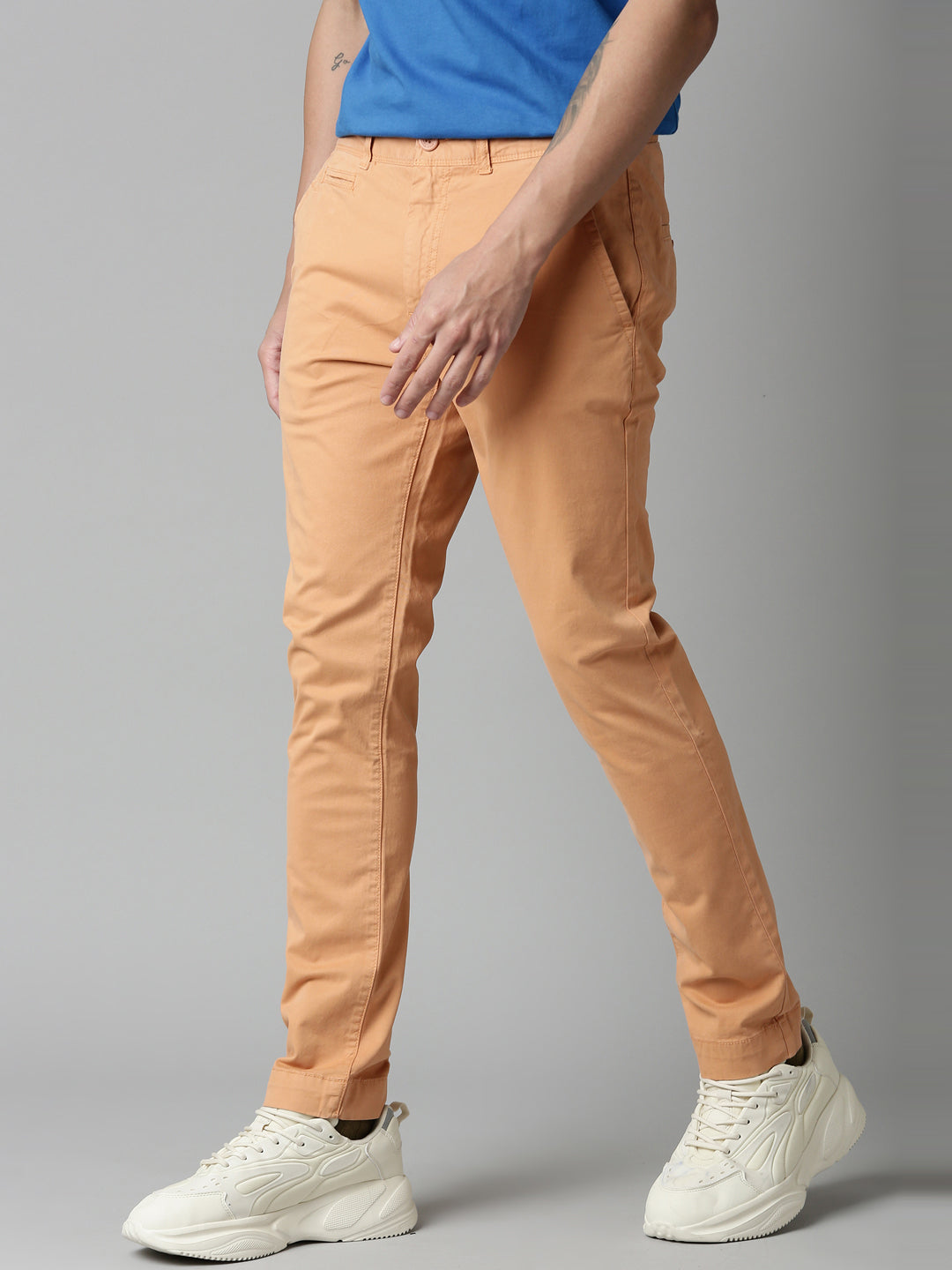 Buy Breakbounce Men Mauve Bear Hug Slim Fit Trousers - Trousers for Men  435525 | Myntra