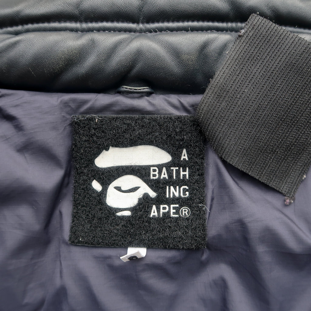 A Bathing Ape – BAPE – Leather Down Jacket (Early 2000s) – Vanitasism