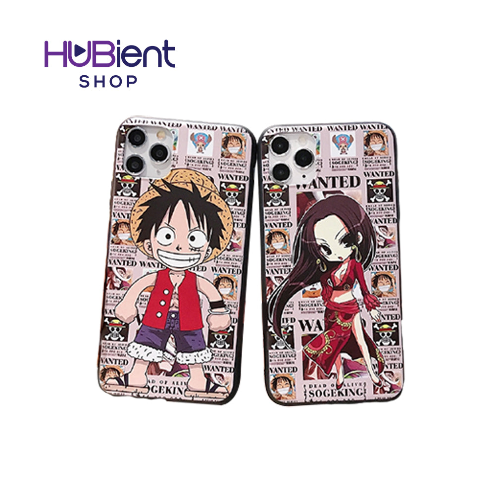 One Piece Support Luffy Queen Couple IMD Phone Case For Apple iphone 11 Pro 7 8 6 6S Plus X XS Max Xr Anime With foothold Cover