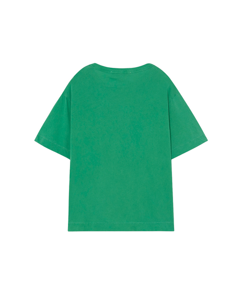 T-shirt verde con stampa per bambini
