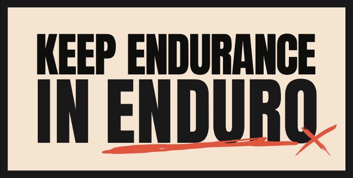 keep endurance in enduro logo