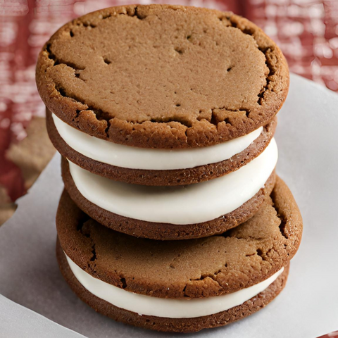 Marshmallow-Stuffed Gingerbread Cookies | Funky Mello