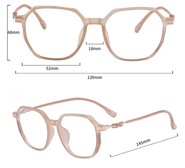 Luck Sparkle Frame Glasses Available for Prescription - TXOME