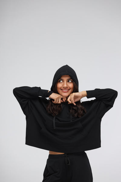 NeceSera Women's Hoodie, Women's clothing, Indian, Best Travelwear, loungewear S / Black