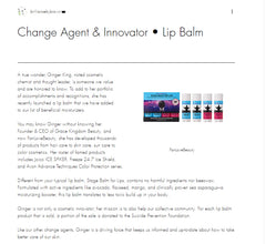 Brilliance by Brown - Change Agent & Innovator - Lip Balm FanLoveBeauty