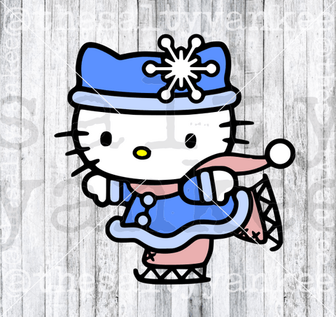 Cute Kitty in Team Baseball Attire SVG and PNG File Download – The