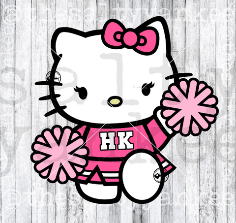 Cute Kitty in Football Attire SVG and PNG File Download – The