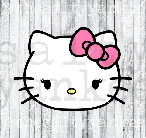 Cute Kitty in Baseball Attire SVG and PNG File Download – The Salty Yankee