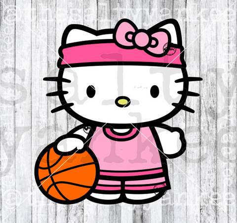 Cute Kitty in Baseball Attire SVG and PNG File Download – The