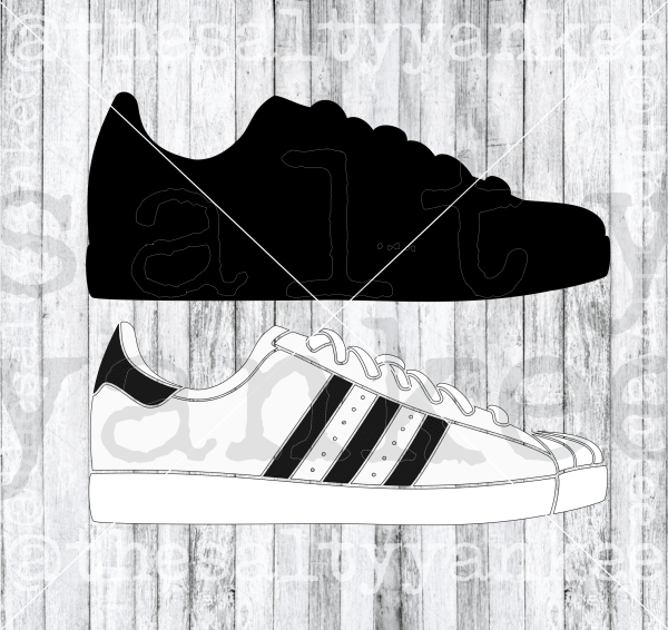 Double Sided Tennis Shoe SVG and PNG File Download – The Salty Yankee