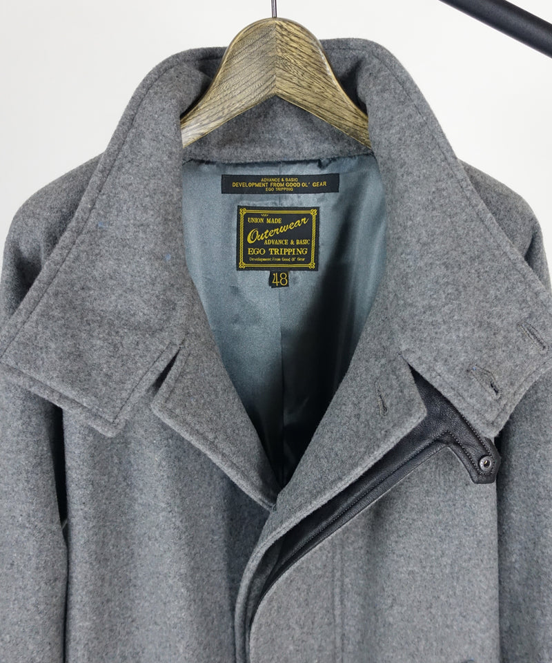 エゴトリッピング WOOL STAND COAT オリーブ サイズ48 drarodirocha.com