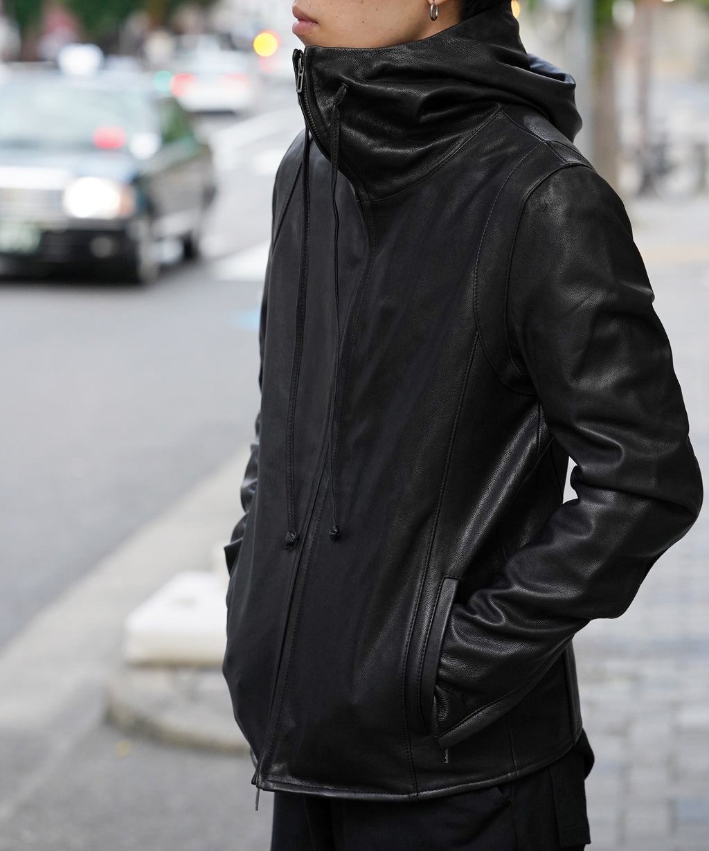 DOMENICO+SAVIO ドメニコアンドサビオ / HOODED LEATHER JACKET フード