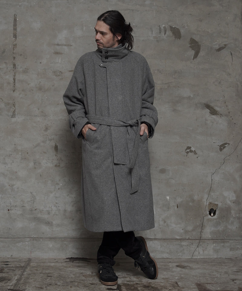 エゴトリッピング WOOL STAND COAT オリーブ サイズ48 drarodirocha.com