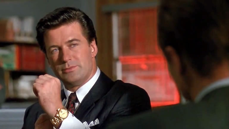 Alec Baldwin Rolex Watch in Glengarry Glen Ross