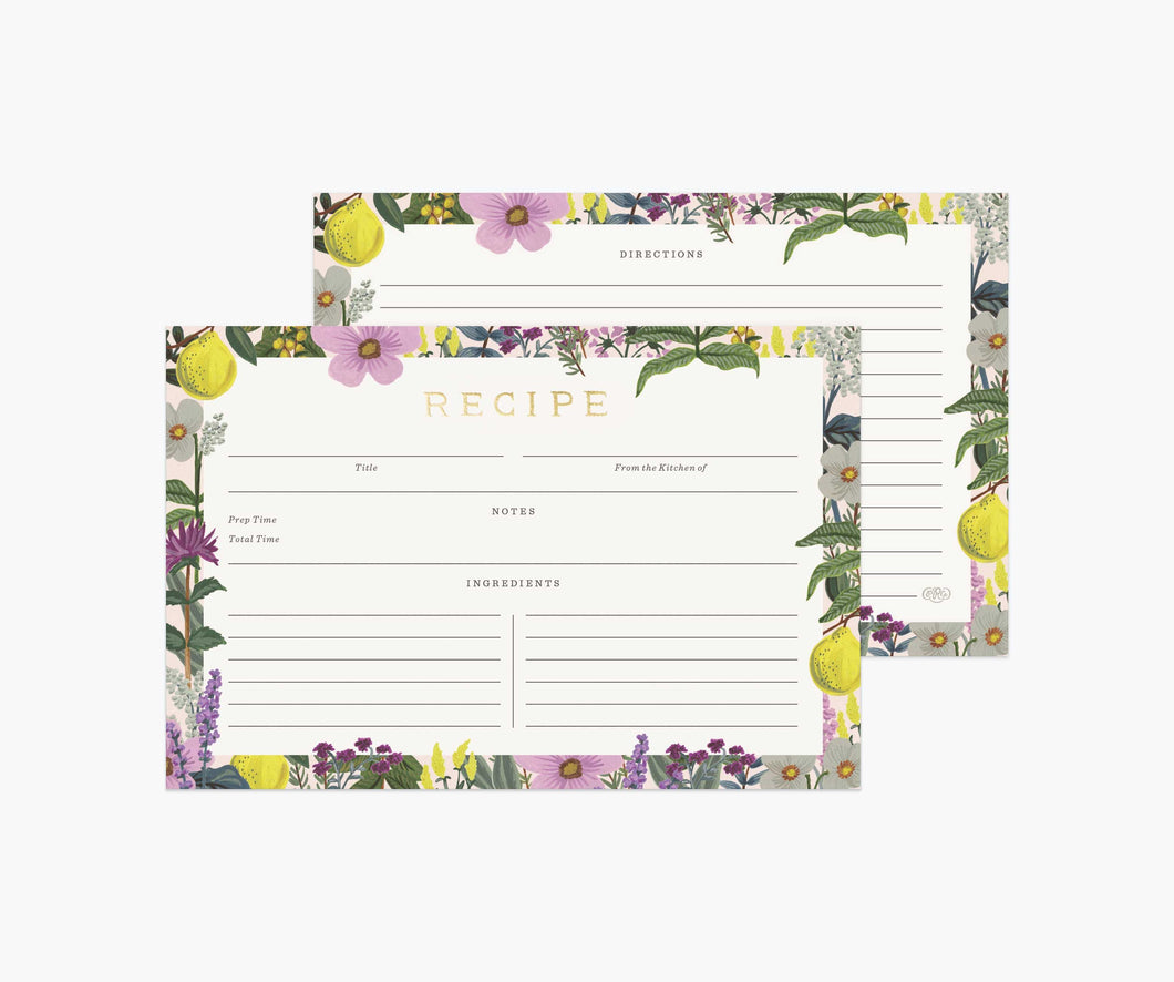 Rifle Paper Co. Herb Garden Recipe Cards