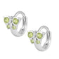Girl's Jewelry - Sterling Silver Butterfly Birthstone Hoop Earrings