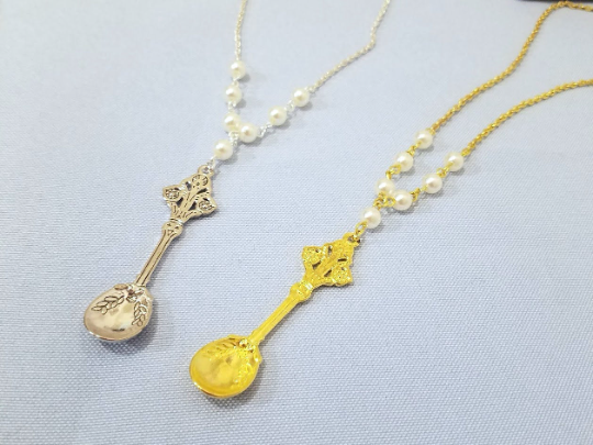 rosary spoon necklace