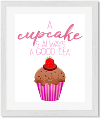cup cake wall kitchen art