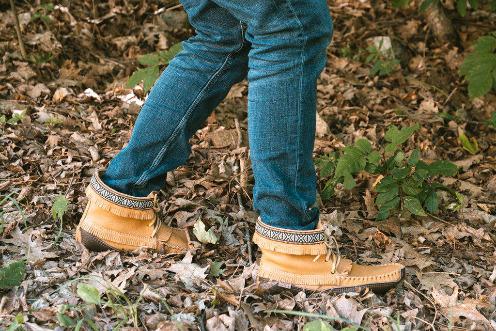 soft sole moccasins for hunting in the bush