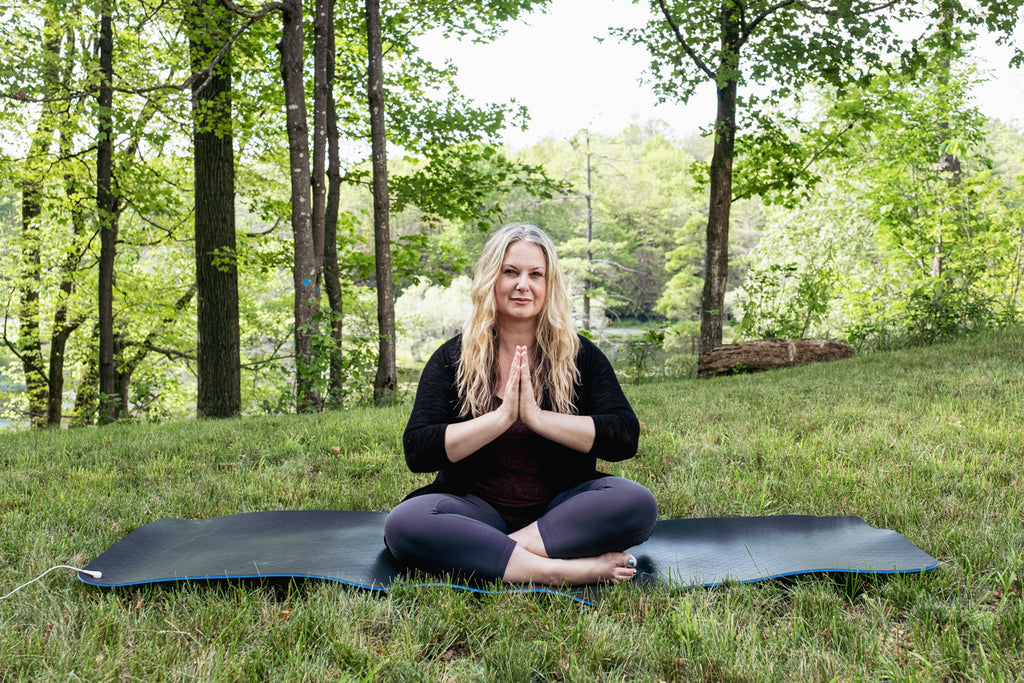 Yoga earthing outside mat